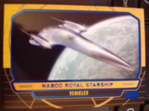 Star Wars 2012 Galactic Files 1 #242 Naboo Royal Starship Blue Parallel 066/350 - Imagen 1 de 1