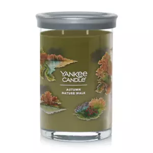 ☆☆AUTUMN NATURE WALK☆☆YANKEE CANDLE 20OZ. TUMBLER☆ SIGNATURE 2 WICK - Picture 1 of 3