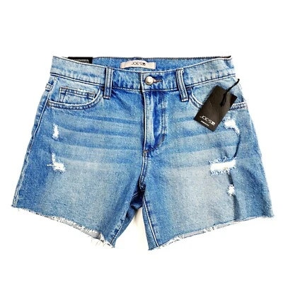 New Joes Jeans Women’s Size 25 Blue Distressed Denim Cutoff Jean Shorts NWT  - Image 1 of 4