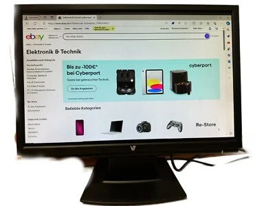 V7 DW22W12 22" Monitor 1680x1050 Display - Image 1 of 4