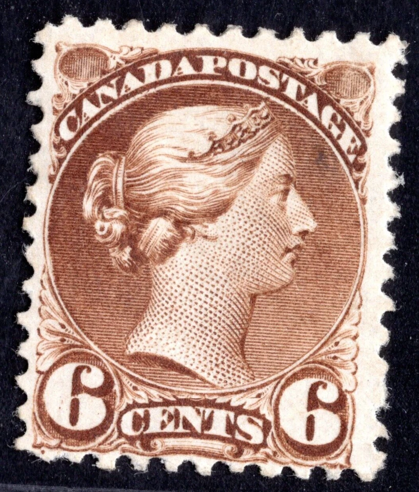 CANADA SCOTT #43 QUEEN VICTORIA 6c MINT NEVER HINGED, VF - Image 1 of 2