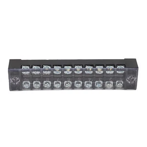 Kit 5 Set 10 Posizioni Morsettiera Connettore Striscia Fila Vite Pre Isolante - Foto 1 di 24