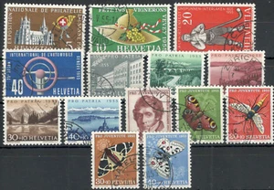 Suiza 606 - 622 (sin bloque 15) sellado ME 40 (845011) - Imagen 1 de 2
