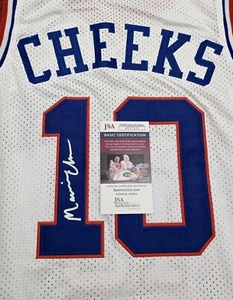 Maurice Cheeks Signed 76ers Mitchell N Ness Hardwood Classic Jersey JSA Size L - Picture 1 of 4