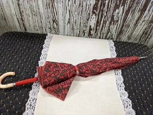 Vintage Red Umbrella With Flowers And Paisley - Picture 1 of 7