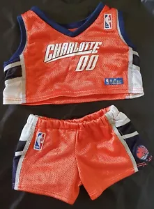 Build-A-Bear NBA Charlotte Bobcats Jersey Shorts Basketball Outfit Costume - EUC - Picture 1 of 7