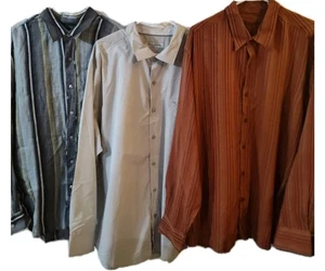 Tommy Bahama Long Sleeve Shirt Lot Of 3 Shirts Linen, Tencel, Island Zone Cool - Picture 1 of 10