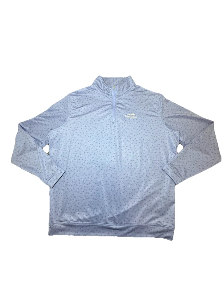 Carros de golf Peter Millar Perth para hombre rendimiento AOP 1/4 cuarto cremallera extra grandes Foto 1 de 4