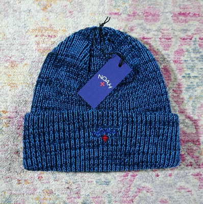 Noah Blue Core Logo Beanie RRP £40 NYC Awake Online Ceramics Erl Aries Patta - Image 1 of 4