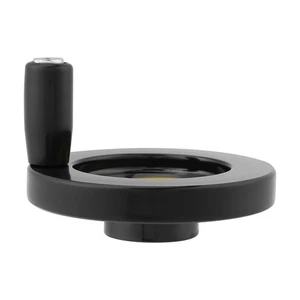 12x80mm Black Precision Hand Wheel for Lathe & Milling Machines Ripple Style - Bild 1 von 7