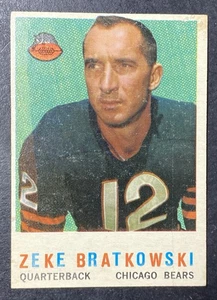 1959 Topps Football # 90 Zeke Bratkowski GD/VG f2 - Bild 1 von 2