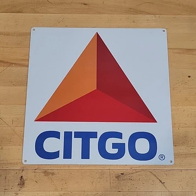 Letrero Metálico Gas Citgo 11.75" Cuadrado Reproducción Retro Hombre Cueva Garaje Foto 1 de 4