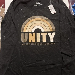 Justice Unity 2 Long Sleeve Shirts Girls Size 20/22 Plus *NWT* - Picture 1 of 9