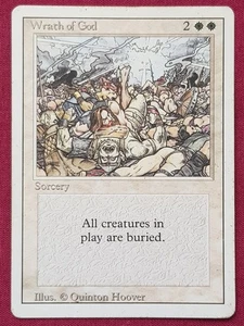 Magic The Gathering REVISED EDITION WRATH OF GOD white card MTG - Picture 1 of 2