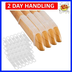 200 Stück Antirutsch Gummi Kleiderbügel Griffe Klar Silikon Kleiderbügel S... - Bild 1 von 8