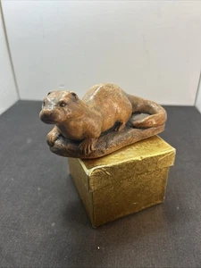 Wildlife Studio Hexham England Otter Figurine About 5”  - Picture 1 of 7