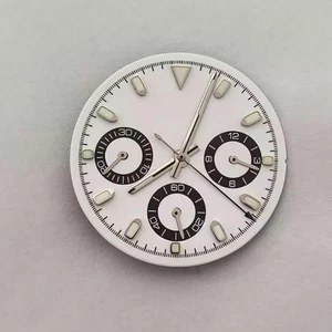 29,5MM Quarzuhr Zifferblatt grün leuchtend für japanisches VK63 Uhrwerk - Picture 1 of 16
