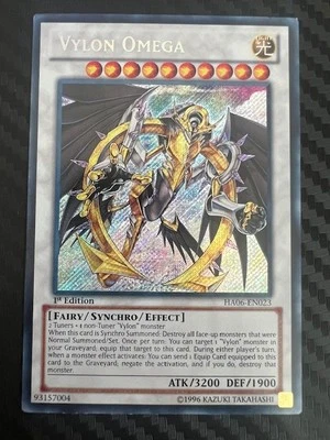 Yugioh Vylon Omega HA06-EN023 Secret Rare 1st Edition MP - Image 1 of 2