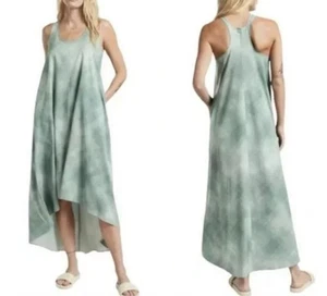 Athleta Presidio Hi-Low Athletic MIDI Dress Small Denali Green Pockets Stretch - Picture 1 of 10