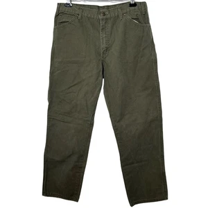 Dickies Relaxed Fit Heavyweight Duck Canvas Carpenter Hose olivgrün Gr. 36x32 - Bild 1 von 5