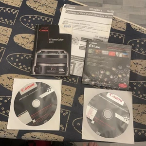 Canon EOS Digital Solution Disk v13.1 & software instruction disk ef lens guide - Picture 1 of 6