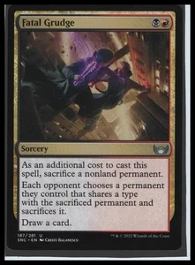Fatal Grudge (187) Streets of New Capenna SNC MTG Magic - Picture 1 of 1