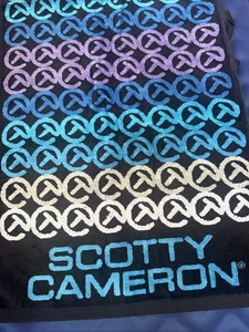 Scotty Cameron Mini CT Circle T Golfhandtuch / schwarz & blau - Bild 1 von 4