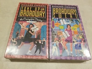 Richard Simmons Tone Up on Broadway & Broadway Sweat NEW SEALED VHS Lot Of 2 - Picture 1 of 6