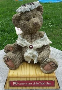 Dan Dee "Rosemary Gemstone" Resin Bear Figurine 100th Anniversary Teddy Bear - Picture 1 of 9