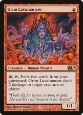 MTG 1x Foil GRIM LAVAMANCER Magic 2012 M12 Core Set, NM/EX