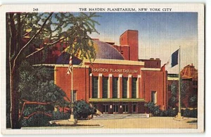 The Hayden Planetarium, New York City - 1940s Linen Postcard - Bild 1 von 2