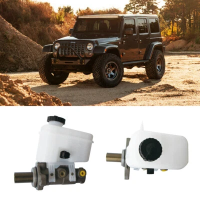 Fits Jeep Wrangler JK 2007-2017 Brake Master Cylinder w/ Reservoir & Sensor Foto 1 de 4