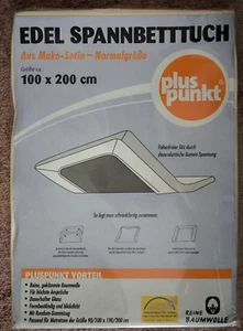 Neu! Edel Spannbetttuch aus Mako-Satin 100% Baumwolle - Bild 1 von 3