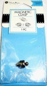 Blue Moon MAGNETIC CLASP Oxidized Brass 1 piece - BMF CLSP MTL MGNTC 7X11MM OXB - Picture 1 of 1
