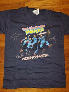 Imagination Movers Rock O Matic 12 Tour Blue T Shirt Signed Autograph Auto 4T - Picture 1 of 4