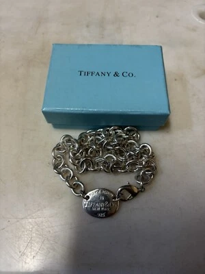 Tiffany & Co Sterling Silver (925) Oval Tag Necklace - Image 1 of 4