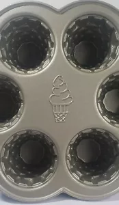 Nordic Ware Ice Cream Cone Cupcake Pan, Non-Stick, USA, 4.5 Cups, 6 Cakes - Picture 1 of 9