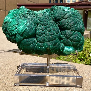14.72LB Natural Super beautiful Malachite Cat Eye Cluster/Rough quartz Minera - Picture 1 of 15