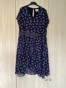 Phase Eight Emmerline Dress navy size 18 New with tags rrp £99 - Picture 1 of 5