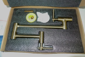 Grifo Plegable Llenadora Olla Cocina CAKIONG Latón Modelo 61209 Acabado Cepillado - Imagen 1 de 3