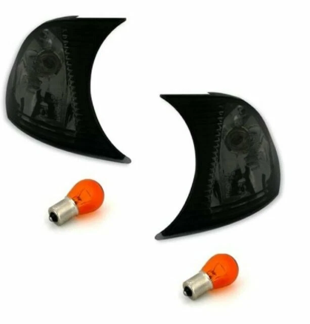 DEPO 960551 Jeu de Clignotants Avant pour BMW E46 - Verre Clair/Noir