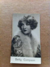 EARLY 1900's  ACTORS AND ACTRESSES MINI CARD BETTY COMPSON VG CREASE