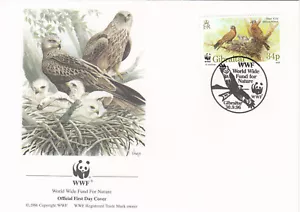 Birds Red Kite WWF Gibraltar FDC #2 1996 (144686) - Picture 1 of 1