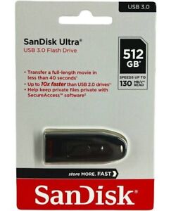 SanDisk Ultra 512GB USB Stick 3.0 | Flash Laufwerk 130 MB/S | NEU OVP Händler