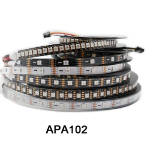 1m/3m/5m APA102 Smart led pixel strip 30/60/144 leds/pixels/m DATA and CLK DC5V - Picture 1 of 5
