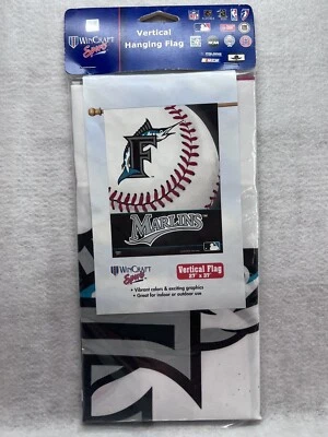 Florida Marlins - Vertical Banner Flag 27" x 37" - 032085028310 - WinCraft - Image 1 of 4