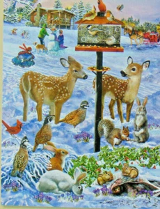 PUZZLE..JIGSAW...THOMPSON...Riunione mangiatoia forestale...500pz..Sigillato. - Foto 1 di 1