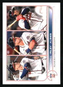Adam Duvall / Austin Riley / Ozzie Albies 2022 Topps #181 BASEBALL Card - Picture 1 of 2