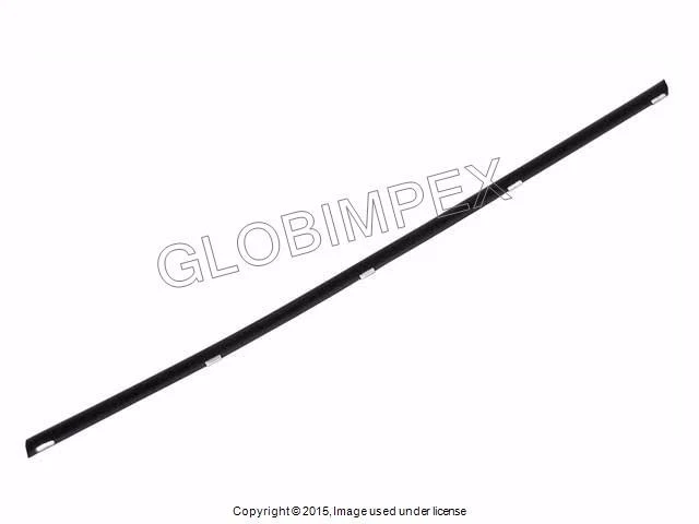 Cepillo de fieltro de vidrio para puerta Porsche 911 912 930 '65-'91 con clips interior derecho O.E.M. Foto 1 de 1