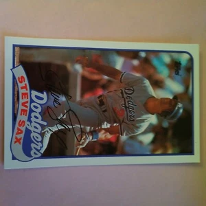 1989 Topps/LJN Baseball Talk - #100 Steve Sax - Bild 1 von 2